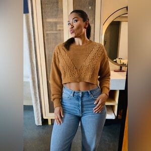 SO ME Makeover Essential Cable Knit Sweater